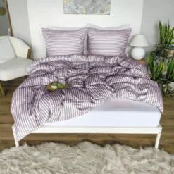 Pościel 220 x 200 3cz Mikrofibra w Pasy Eusebia Home 02
