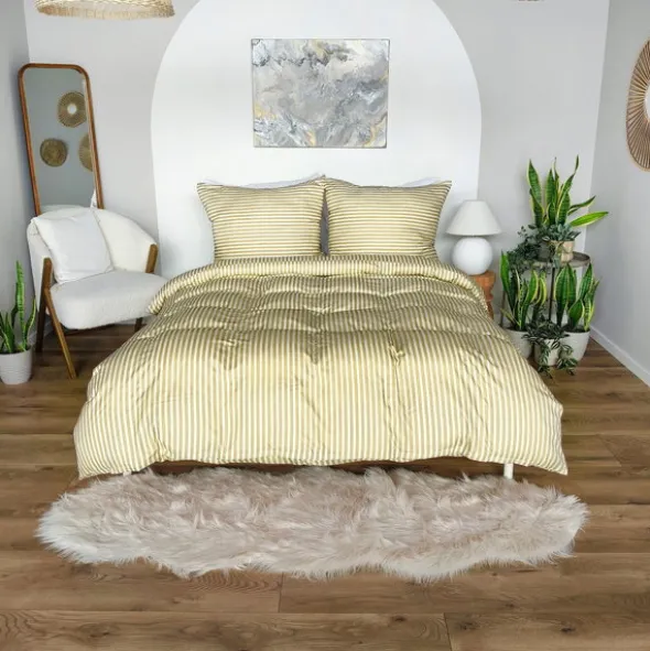 Pościel 140 x 200 2cz Mikrofibra w Pasy Eusebia Home 11