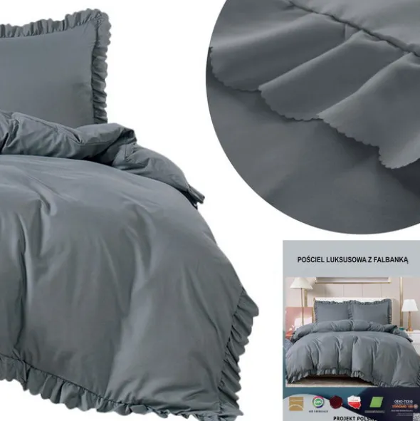 Pościel 220 x 200 3cz z Falbaną Jowita 08