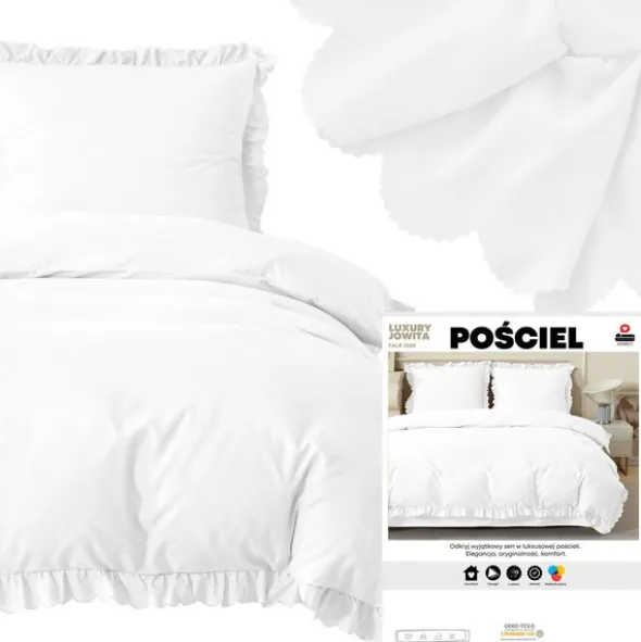 Pościel 140 x 200 2cz z Falbaną Luxury Jowita 08