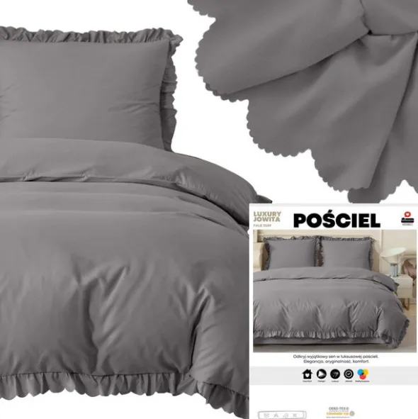 Pościel 140 x 200 2cz z Falbaną Luxury Jowita 06