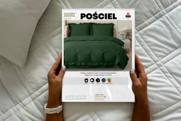 Pościel 140 x 200 2cz z Falbaną Luxury Jowita 05