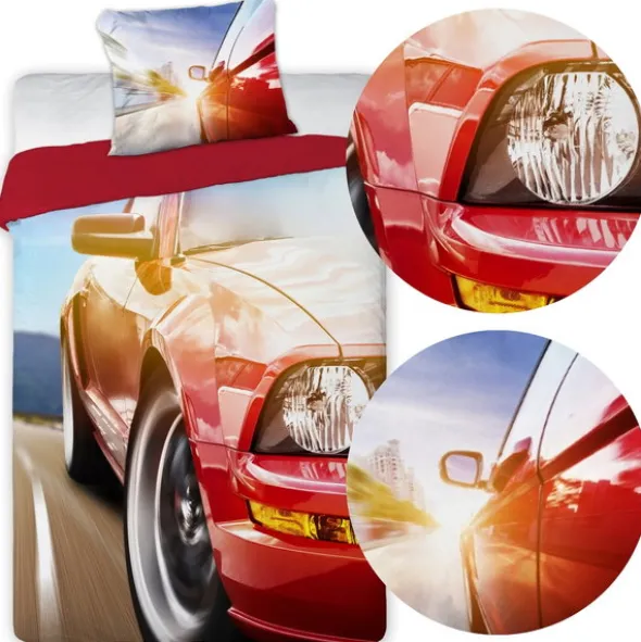 Pościel 140 x 200 Młodzieżowa Turbo 003 Auto