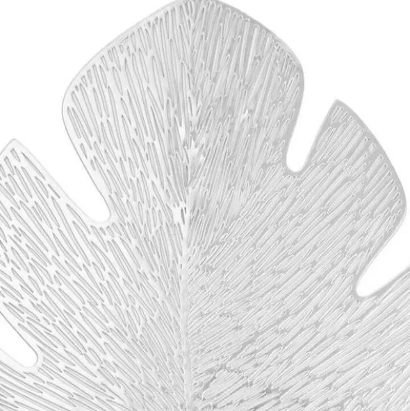 Podkładka 44 x 36 Dekoracyjna Monstera Srebrny