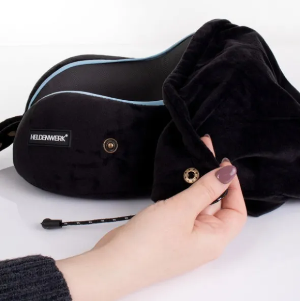 Poduszka Podróżna Rogal Memory z Kapturem Comfy 02