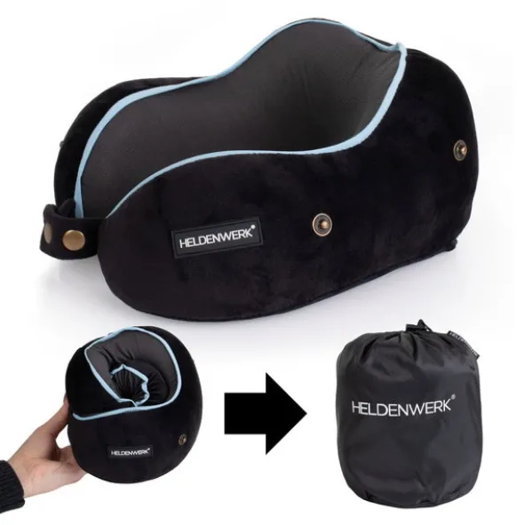 Poduszka Podróżna Rogal Memory z Kapturem Comfy 02