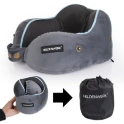 Poduszka Podróżna Rogal Memory z Kapturem Comfy 01