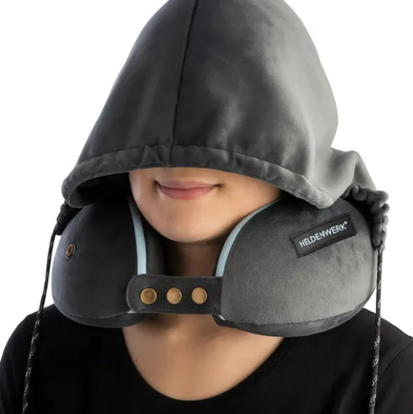 Poduszka Podróżna Rogal Memory z Kapturem Comfy 01