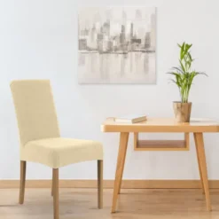 Pokrowiec na Krzesło Gładki 35x55x30 Pokr03 Krem