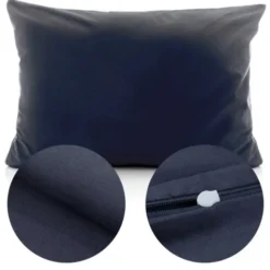Poszewka Bawełna 50 x 70 Jednolita Ola Granat Navy