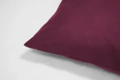 Poszewka Bawełna 50 x 70 Jednolita Ola Bordo Bordowa