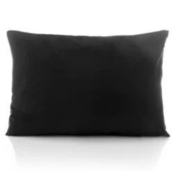 Poszewka Bawełna 50 x 70 Jednolita Ola Czarna Black