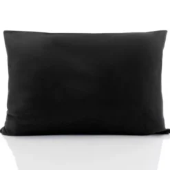 Poszewka Bawełna 40 x 60 Jednolita Ola Czarna Black