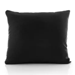 Poszewka Bawełna 70 x 80 Jednolita Ola Czarna Black