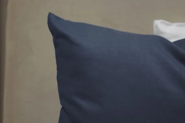 Poszewka Bawełna 45 x 45 Jednolita Ola Granat Navy