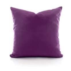 Poszewka Bawełna 45 x 45 Jednolita Ola Śliwka Fiolet