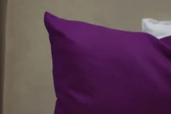 Poszewka Bawełna 45 x 45 Jednolita Ola Śliwka Fiolet