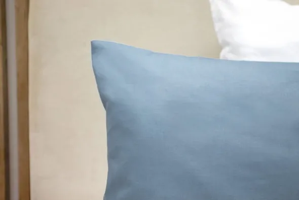 Poszewka Bawełna 50 x 80 Jednolita Ola Niebieski Blue