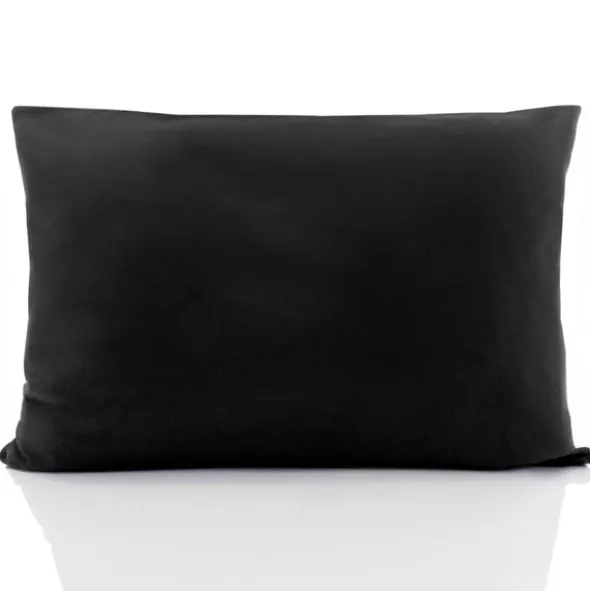 Poszewka Bawełna 50 x 80 Jednolita Ola Czarna Black