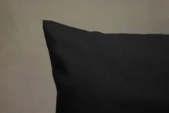 Poszewka Bawełna 50 x 80 Jednolita Ola Czarna Black