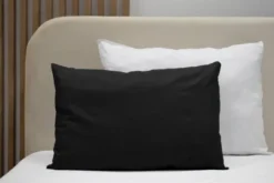 Poszewka Bawełna 50 x 80 Jednolita Ola Czarna Black