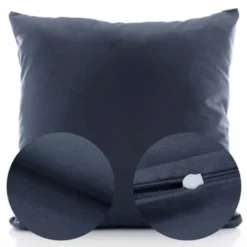 Poszewka Bawełna 50 x 50 Jednolita Ola Granat Navy