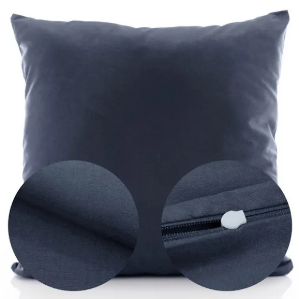 Poszewka Bawełna 50 x 50 Jednolita Ola Granat Navy