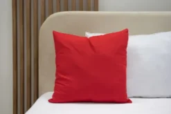 Poszewka Bawełna 45 x 45 Jednolita Ola Czerwony