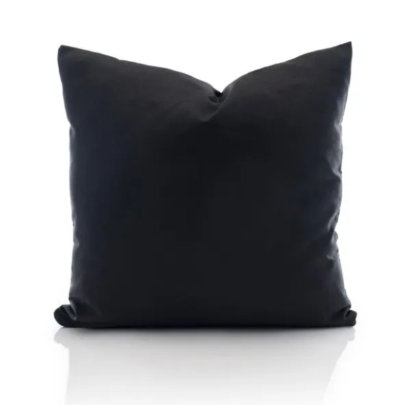 Poszewka Bawełna 45 x 45 Jednolita Ola Czarna Black