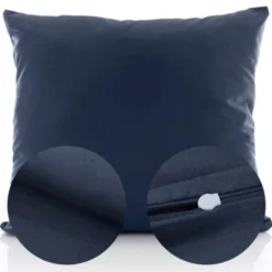 Poszewka Bawełna 70 x 80 Jednolita Ola Granat Navy