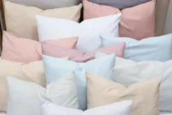 Poszewka Bawełna 70 x 80 Jednolita Ola Jasny Niebieski