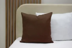 Poszewka Bawełna 50 x 60 Jednolita Ola Brąz Brązowa