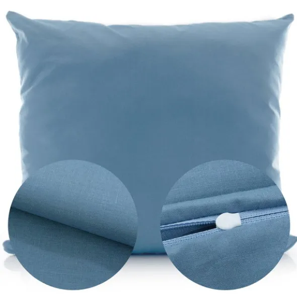 Poszewka Bawełna 50 x 60 Jednolita Ola Niebieski Blue