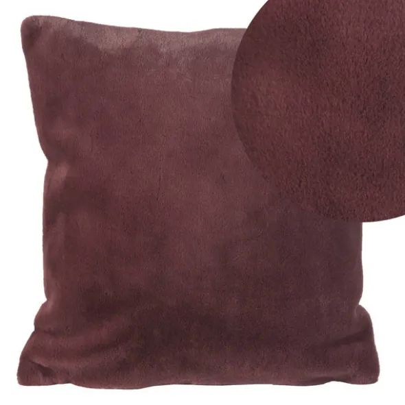 Poszewka Futrzana Emilio 45 x 45 Bordowy