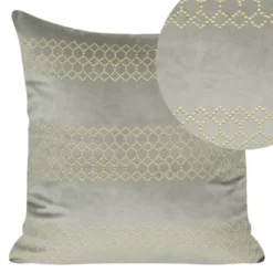 Poszewka Velvetowa Pari 45 x 45 Srebrny