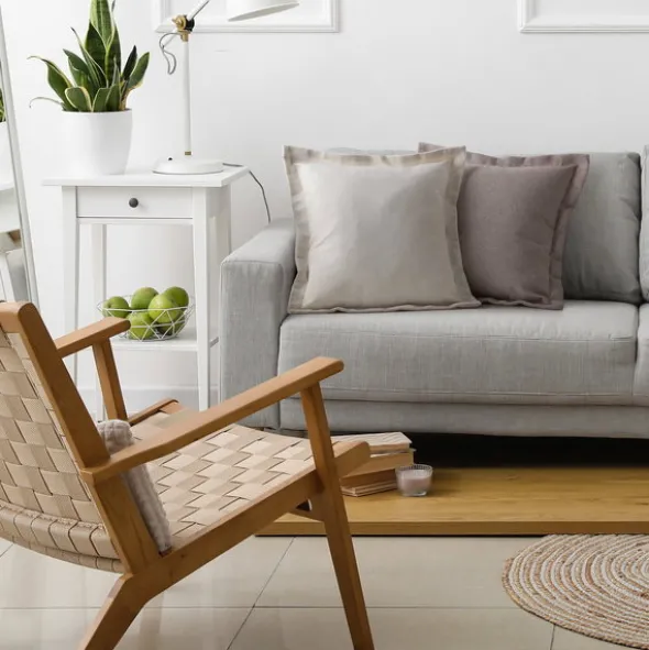 Poszewka 40 x 40 Dekoracyjna Boho Lidia Srebrny
