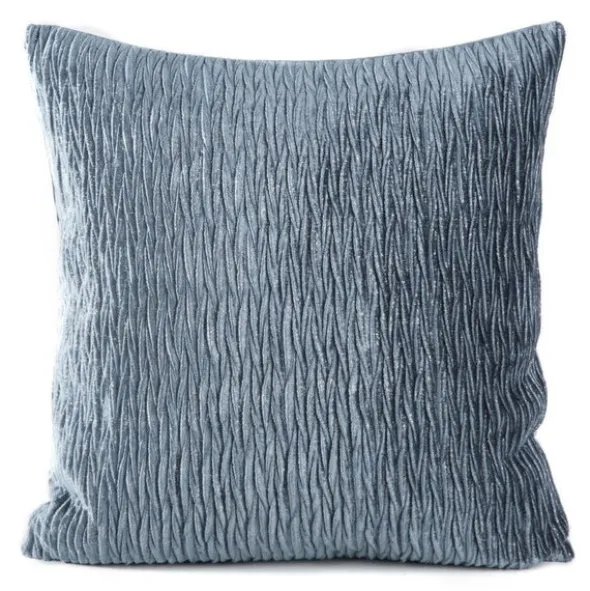Poszewka 45 x 45 Dekoracyjna Velvet Evelyne Stal