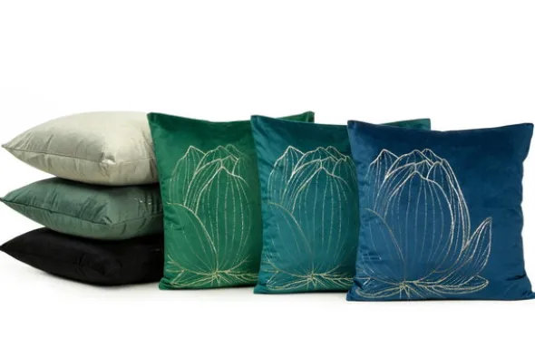 Poszewka 45 x 45 Dekoracyjna Velvet BLINK19 Ceglany