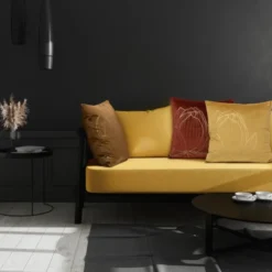 Poszewka 45 x 45 Dekoracyjna Velvet BLINK19 Ceglany