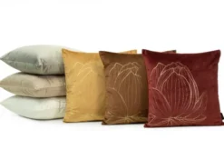 Poszewka 45 x 45 Dekoracyjna Velvet BLINK19 Ceglany