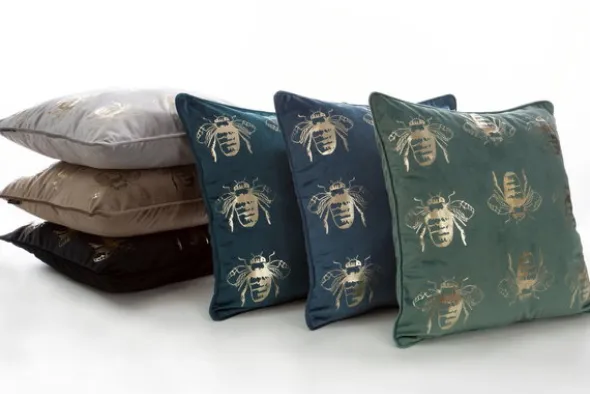 Poszewka 45 x 45 Dekoracyjna Velvet BLINK15 Bordowy