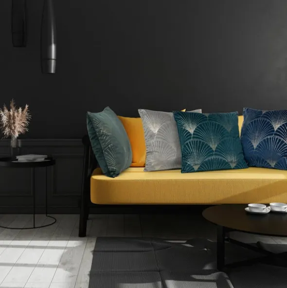 Poszewka 45 x 45 Dekoracyjna Velvet BLINK21 Brązowy