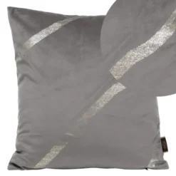 Poszewka 45 x 45 Dekoracyjna Velvet Blink 34 Szary