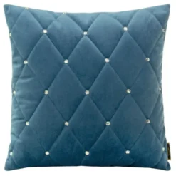 Poszewka 45 x 45 Dekoracyjna Velvet 37 Niebieski