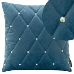 Poszewka 45 x 45 Dekoracyjna Velvet 37 Niebieski