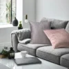 Poszewka 40 x 40 Dekoracyjna Velvet Marsala Beż