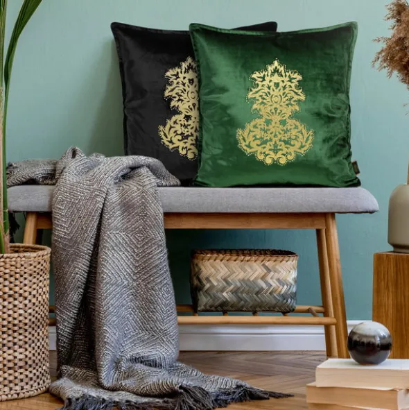 Poszewka 45 x 45 Dekoracyjna Welwet ROYAL4 Niebiesk