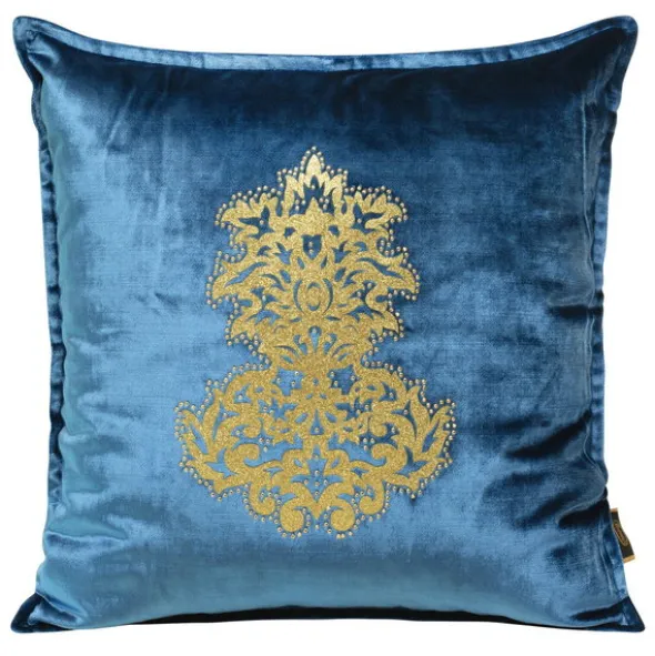 Poszewka 45 x 45 Dekoracyjna Welwet ROYAL4 Niebiesk