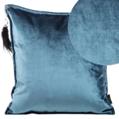 Poszewka 45 x 45 Royal Welwet 5 Dekoracyjna Niebie