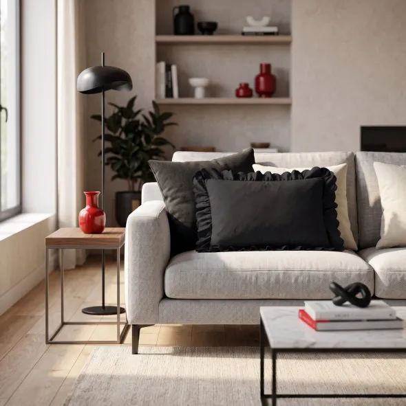 Poszewka 40 x 60 z Falbaną Luxury Jowita 01